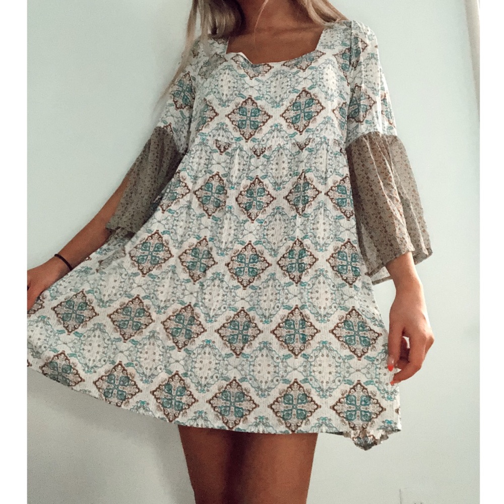 A. Dodson’s (boutique) Boho Blue and Green Dress